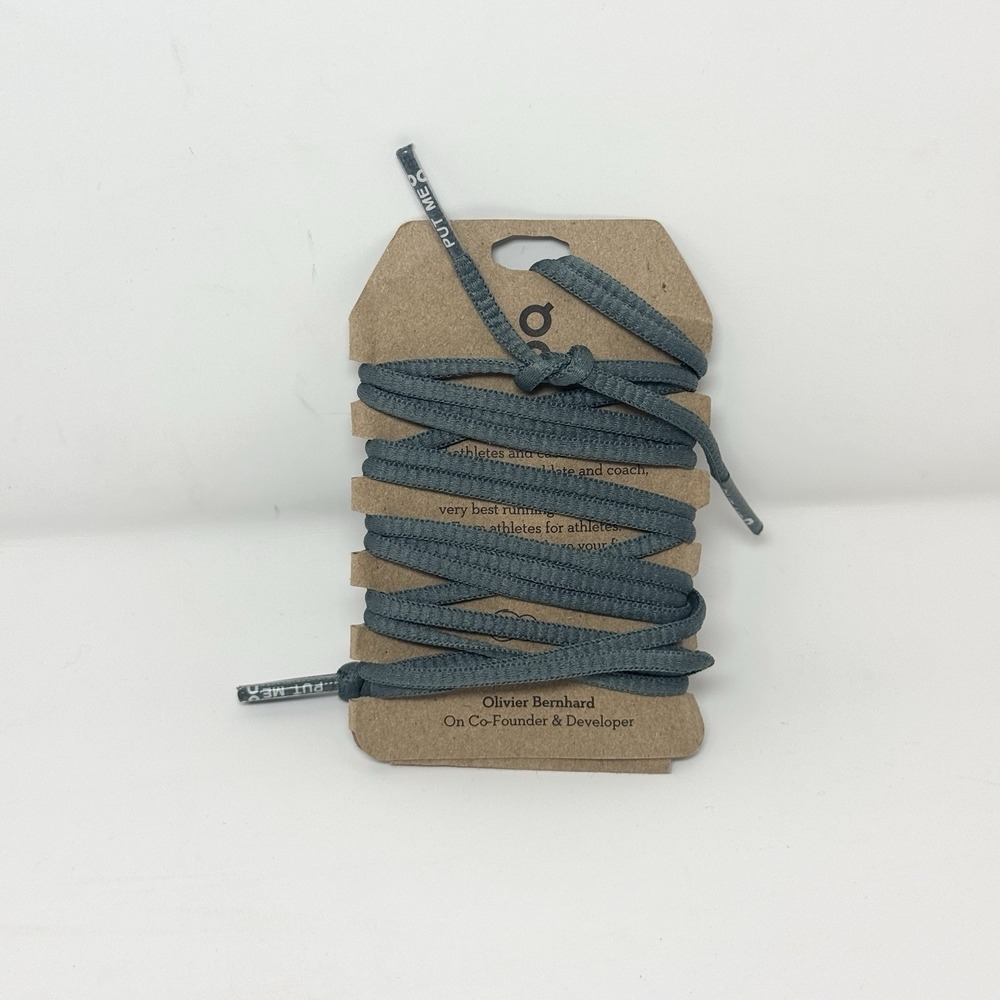 On Running Replacement Shoelaces | Gray 54" Branded With Owner Card
